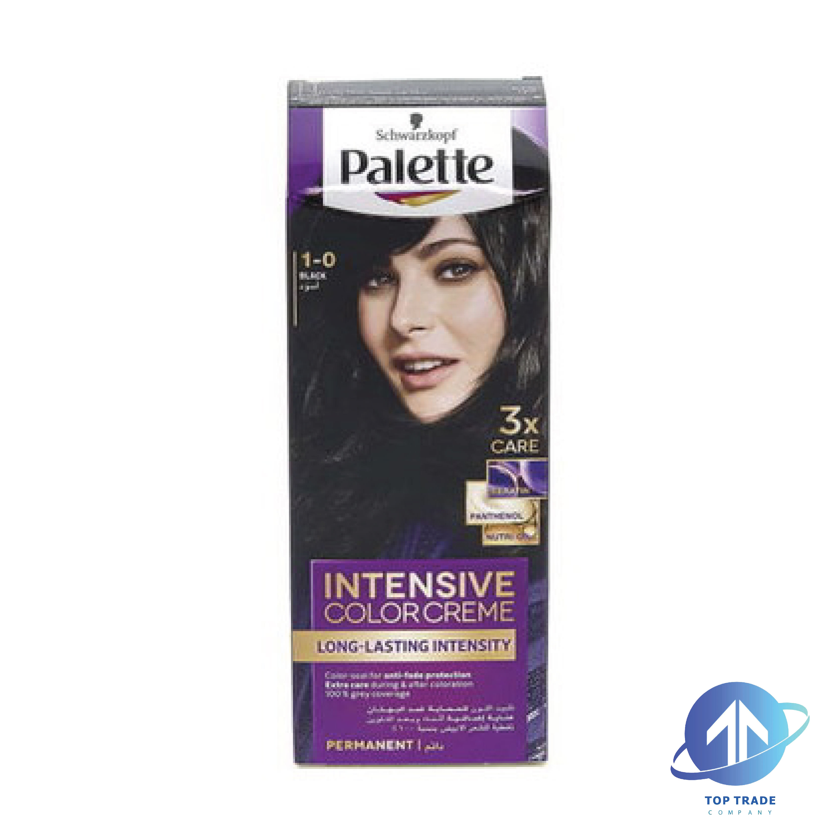Palette Intensive Color Cream hair color 1-0 black